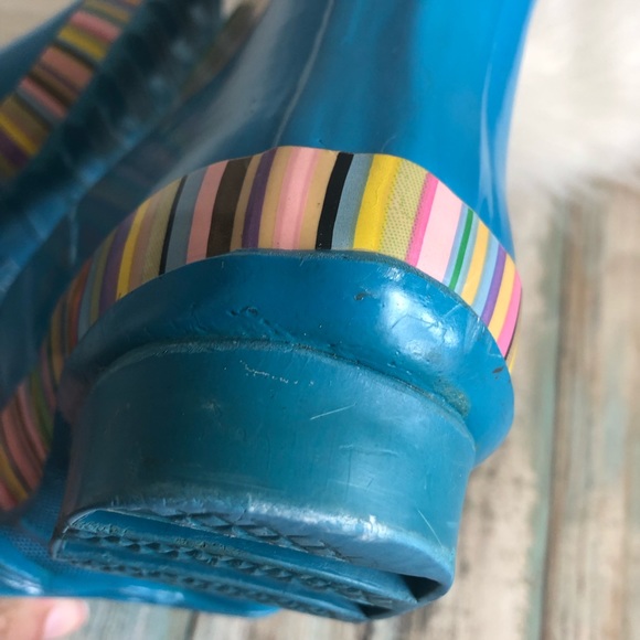 Sam & Libby Striped Rain Boots 6 - Picture 6 of 7